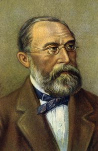 Portret van Rudolf Virchow, Duits arts en politicus.