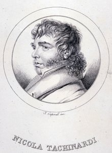 Portret van de Italiaanse tenor Tachinardi (Nicola Tacchinardi) (Livorno) door Unknown artist