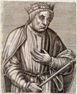 Portret van de koning van Polen Casimir III de Grote. 1310-1370. gravure uit de 17e eeuw. door Unknown artist