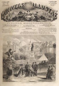 de Internationale Tentoonstelling van 1861 in Metz - De Wereldtentoonstelling van Metz - de wereldberoemde van 1861 door Unknown artist