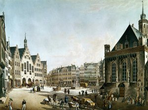 De stad Frankfurt am Main aan het begin van de 19e eeuw