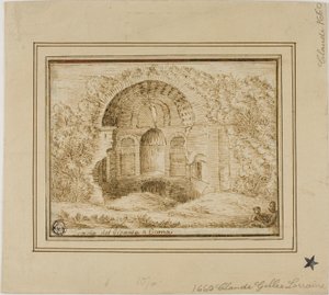 Reuzentempel in Cumae door Unknown Italian