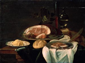 Stilleven, 1650 door Unknown Old Master