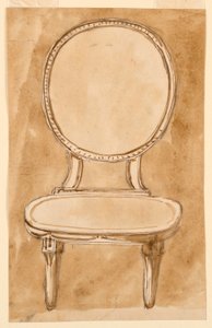 Tekening, Stoel, 1780-90 door Unknown artistUnknown artist
