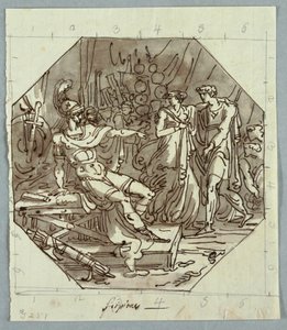 Tekening, Continentie van Scipio, 1811 door Unknown artistUnknown artist
