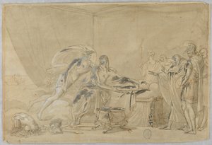 Tekening, Dood van een Meleager of een Held, 16e-19e eeuw door Unknown artistUnknown artist