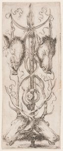 Prent, Ornamenten of Grotesken (Grotesque Ornament), ca. 1653 door Unknown artistUnknown artist