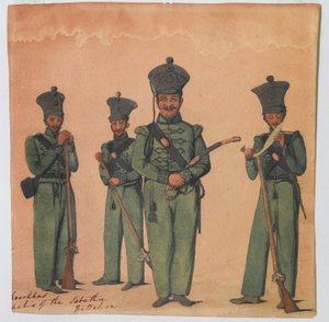 1e Nasiri Bataljon door Unknown artist