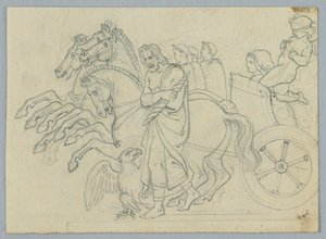 Een Wagenprocessie door Unknown artist
