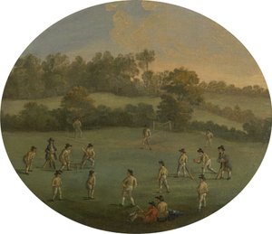 Een Spel Cricket (De Royal Academy Club in Marylebone Fields, nu Regent