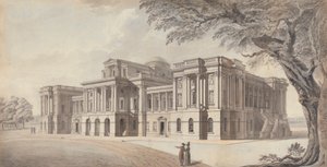 Een Georgisch herenhuis, voor- en zijaanzichten