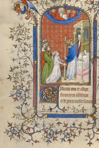 Een priester die de mis opdraagt tussen de gelovigen door Unknown artist