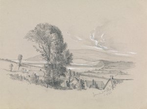 Een uitzicht op Yaverland, Isle of Wight door Unknown artist