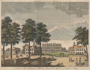 Een Uitzicht op het Paleis van de Koningin vanaf de Mall in St. Jame