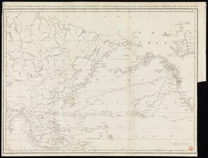 Een kaart van de Noordelijke Stille Oceaan met de NO-kust van Azië & NW-kust van Amerika verkend in 1778 & 1779 door Kapitein Cook en verder verkend in 1788 & 1789 door John Meares door Unknown artist