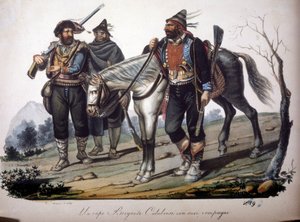 Een bende rovers uit Calabrië (Italië).