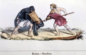 Een gladiatorengevecht