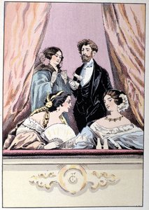 Een loge in het Theater van de Italianen door Unknown artist