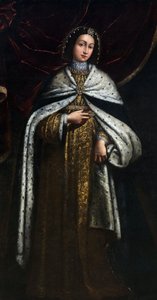 Agnes van Faucigny, vrouw van Peter II, Graaf van Savoye door Unknown artist