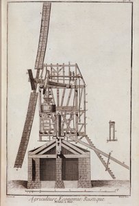 Landbouweconomie rustique: windmolen - in "Encyclopedie" door Diderot en d