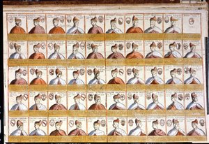 Alle doges van Venetië tot 1501. Bibl. Marciana. Venetië