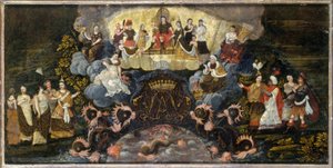Allegorie bij het huwelijk van de Dauphin met Marie-Anne van Beieren, 7 maart
