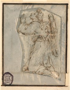 Een aanbiddende engel door Unknown artist