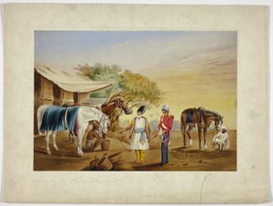 Een Arabische paardenhandelaar