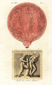 Oude Etruskische figuren van Apollo