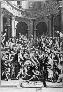 André Vesalius (1514-1564), grondlegger van de moderne anatomie, leraar anatomie en chirurgie