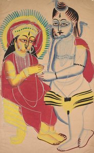 Annapurna en Shiva door Unknown artist