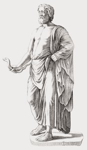 Asclepius. Portret. door Unknown artist