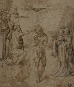 Doop van Christus door Unknown artist