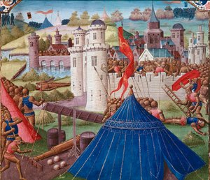 Slagveldscène in Carthago door Unknown artist
