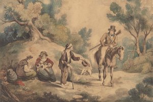 Bedelaars en Ruiter door Unknown artist