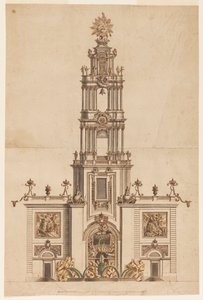 Klokkentoren, waarschijnlijk voor Ferdinand IV van Napels door Unknown artist