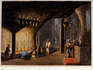 Bethlehem (Westelijke Jordaanoever): De Grot van de Geboorte. 19e eeuw.