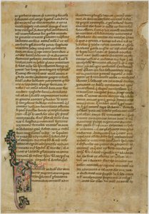 Bifolia uit een Vita Sanctorum, of Leven van de Heiligen door Unknown artist
