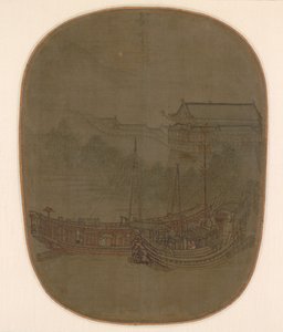 Boten voor Anker door Unknown artist