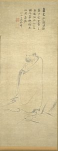 Bodhidharma Steekt de Yangzi over op een Riet