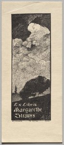 Bookplate: Margarethe Strauss door Unknown artist