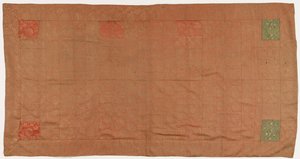 Brocade, zijde. Een boeddhistische monnikspij, gepatcht: Kesa door Unknown artist