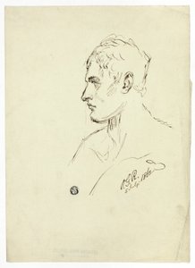 Buste van Jonge Man in Profiel door Unknown artist