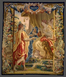 Caesar stuurt een boodschapper naar Cleopatra uit Het verhaal van Caesar en Cleopatra