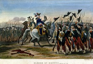 Campagne (Expeditie) van Egypte (1798-1801): Generaal Jean Baptiste Kleber (1753-1800) in Egypte. Napoleon Bonaparte liet hem het opperbevel van het leger in augustus 1799 door Unknown artist