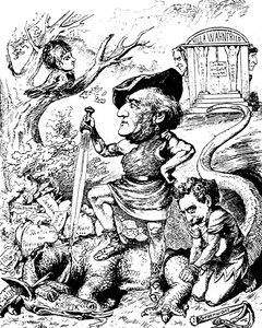 Karikatuur van Richard Wagner door Unknown artist
