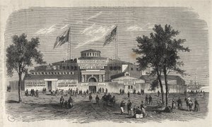 Castle Garden Immigratiecentrum Depot - Castle Garden emigrantendepot - New York State - Emigratie Commissie Instelling - Gravure in 