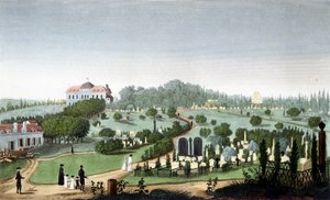 Begraafplaats Père Lachaise, circa 1820 - in 