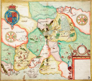 Centraal Ierland, Dublin naar Sligo, c.1600