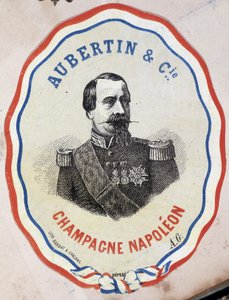 Champagne Napoleon - Aubertin & Cie. (portret van Napoleon III) door Unknown artist